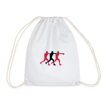 boxer - Drawstring Bag - white - Front
