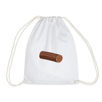 Logs of logs lying - Drawstring Bag - white - Front