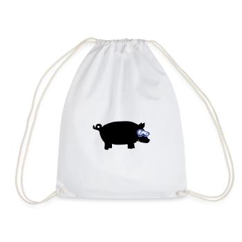 sau ski goggles 2 - Drawstring Bag - white - Front