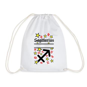 Sagittarius Sagittarius Zodiac Sign - Drawstring Bag - white - Front