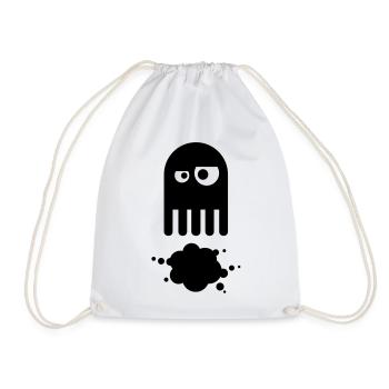 octopus - Drawstring Bag - white - Front
