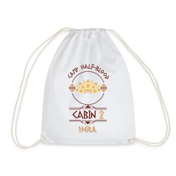 Cabin #2 in Camp Half Blood, Child of Hera - Drawstring Bag - white - Front