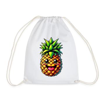 Ananas - Sac de sport léger - blanc - Devant