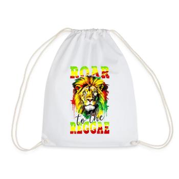 Lion Jamaïque Couleurs Reggae Rasta Rastafari Roar - Sac de sport léger - blanc - Devant