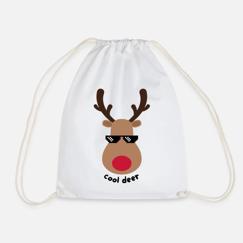 cool deer  - Turnbeutel - Weiß