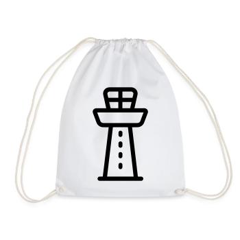 Control Tower - Drawstring Bag - white - Front