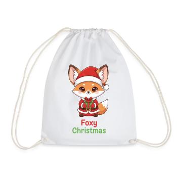 Foxy Christmas Gift Fox - Turnbeutel - Weiß - Vorne