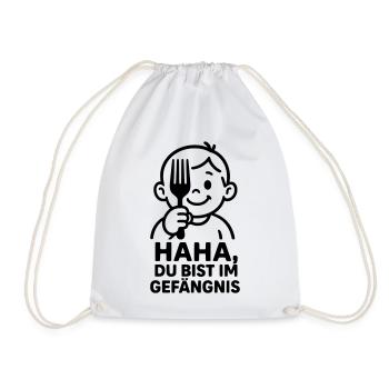 Prison de Fork pour enfants - Sac de sport léger - blanc - Devant