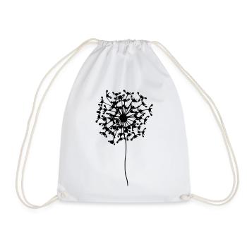 MARLA Puste-Bobby - by heavenlygoods DESIGN - Drawstring Bag - white - Front