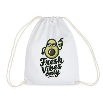 Avocado Sommer Shirt Geschenk für Avocado Fans - Turnbeutel - Weiß - Vorne