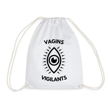 Vigilant Vaginas Parodie - Turnbeutel - Weiß - Vorne