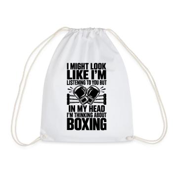 Boxer, Boxer, Liebhaber, Kampfsport, Fitness - Turnbeutel - Weiß - Vorne