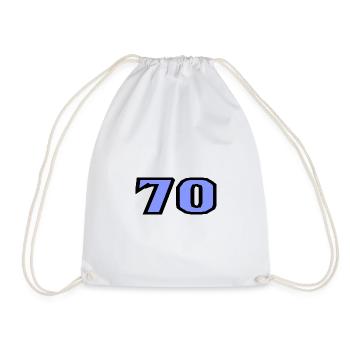 70. 70 YEARS. 70TH ANNIVERSARY. 70TH ANNIVERSARY. - Drawstring Bag - white - Front