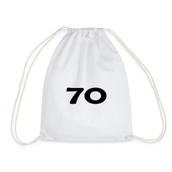 70. 70 ANS. 70e ANNIVERSAIRE. ANNIVERSAIRE 70 ANS. - Sac de sport léger - blanc - Devant