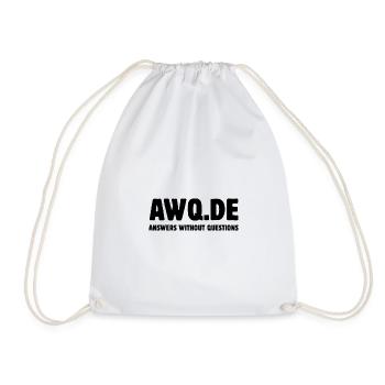 AWQ - Answers without questions - Turnbeutel - Weiß - Vorne