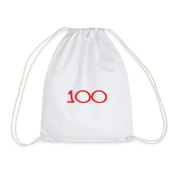 100. 100 ANS. 100e ANNIVERSAIRE. ANNIVERSAIRE 100 - Sac de sport léger - blanc - Devant