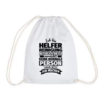Helfer Reinigung Geschenke - Turnbeutel - Weiß - Vorne