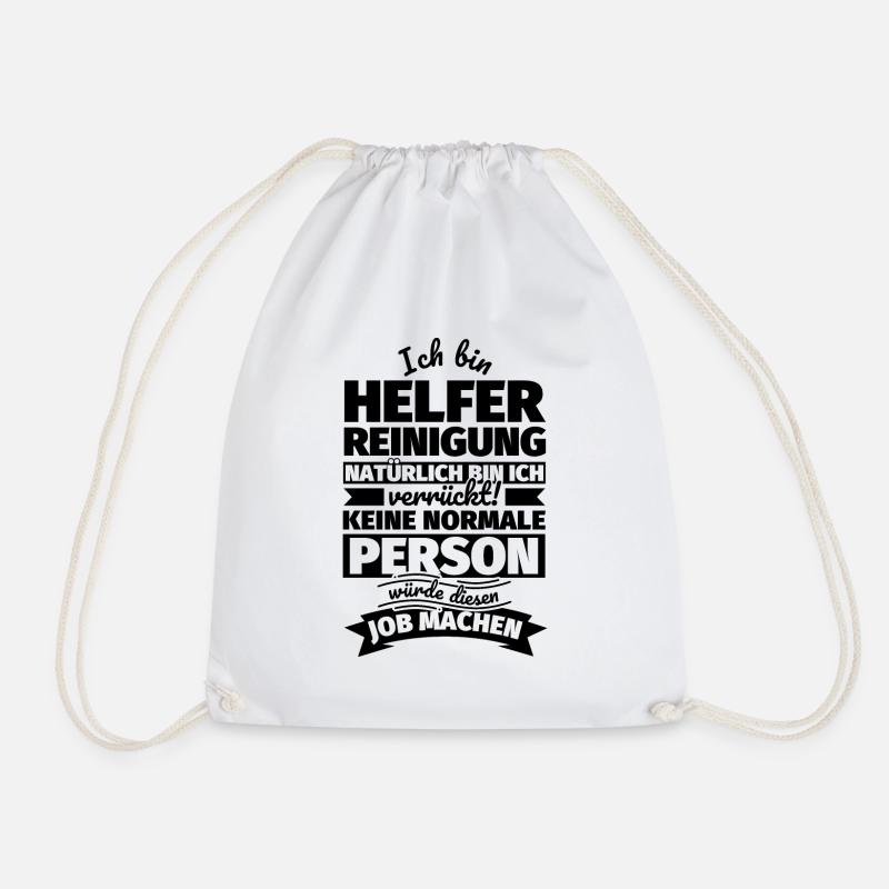 Helfer Reinigung Geschenke - Turnbeutel - Weiß
