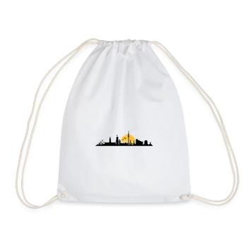 Skyline - Vieille ville du port de Hambourg - Sac de sport léger - blanc - Devant
