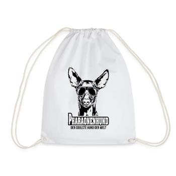 PHARAONENHUND coolster Hund Hundespruch Wilsigns - Turnbeutel - Weiß - Vorne