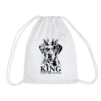 CATAHOULA LEOPARD DOG King Hunde Spruch Wilsigns - Turnbeutel - Weiß - Vorne