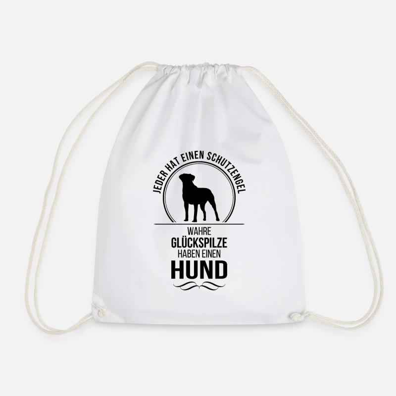 Hund Schutzengel Hundespruch Hunde Spruch Wilsigns - Turnbeutel - Weiß