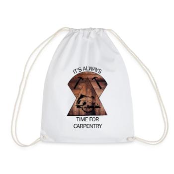 Charpentier, charpentier, charpentier, charpentier, artisan, bois - Sac de sport léger - blanc - Devant