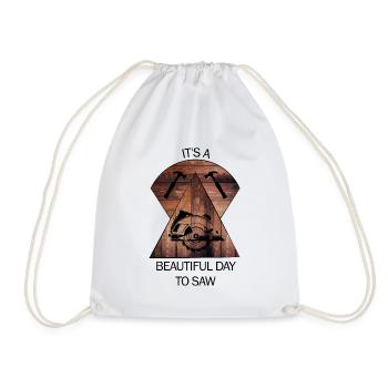 Carpenter, carpenter, carpenter, carpenter, craftsman, wood - Drawstring Bag - white - Front