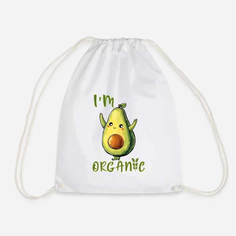 Die Avocado - I'm Organic - Turnbeutel - Weiß