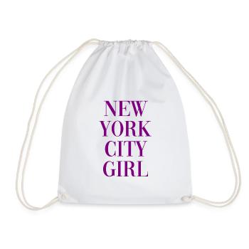 New York City Girl - NYC - USA - Amerika - Turnbeutel - Weiß - Vorne