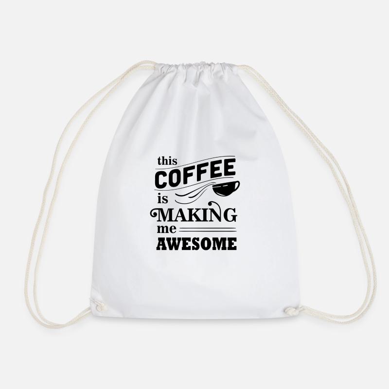 Awesome Coffee Boost - Turnbeutel - Weiß