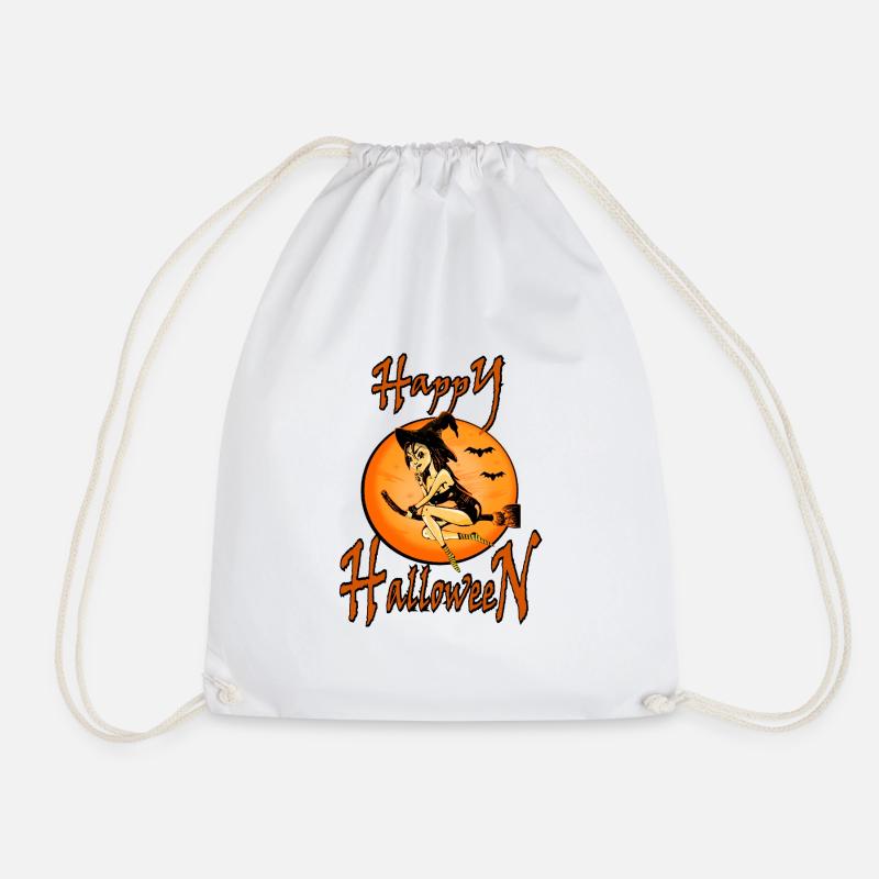Halloween witch - Drawstring Bag - white