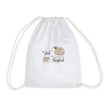 Conception chrétienne Le Seigneur est mon berger - Sac de sport léger - blanc - Devant
