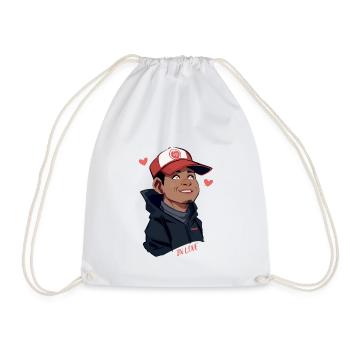 Smiling In Love - Drawstring Bag - white - Front