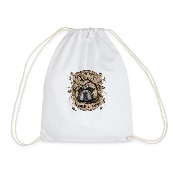 Personnes préférées - Bulldog Love - Sac de sport léger - blanc - Devant