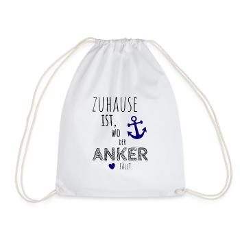 La maison est l'endroit où tombe l'ancre - Sac de sport léger - blanc - Devant