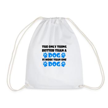 Drôle chiens proverbes cadeau Dog patte de chien - Sac de sport léger - blanc - Devant