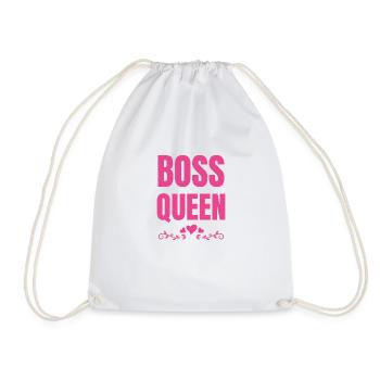 Boss Queen Lady Ladies Cadeau - Sac de sport léger - blanc - Devant
