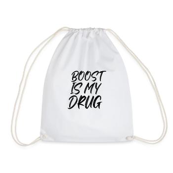 Boost is my Drug Auto Tuning Leidenschaft Geschenk - Turnbeutel - Weiß - Vorne