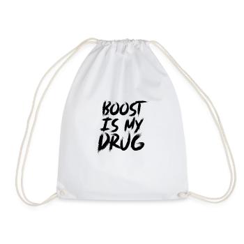 Boost is my Drug Auto Tuning Leidenschaft Geschenk - Turnbeutel - Weiß - Vorne
