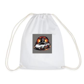 JDM Sportcar Tuning Driftcar Car Gift PS - Drawstring Bag - white - Front
