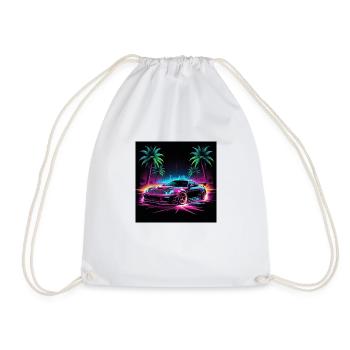 JDM Sportcar Tuning Driftcar Car Gift PS - Drawstring Bag - white - Front