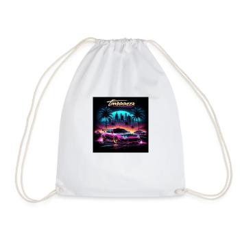 JDM Sportcar tuning Driftcar Voiture Cadeau PS - Sac de sport léger - blanc - Devant