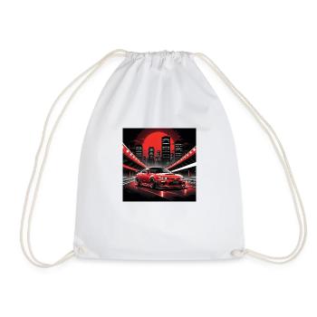 JDM Sportcar Tuning City Drift Highway Cadeau - Sac de sport léger - blanc - Devant