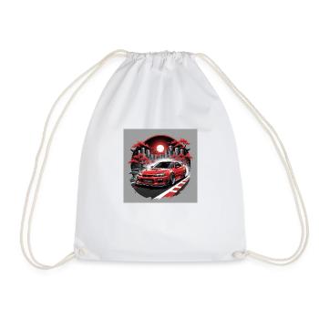 JDM Sportcar Tuning City Drift Cadeau Voiture - Sac de sport léger - blanc - Devant