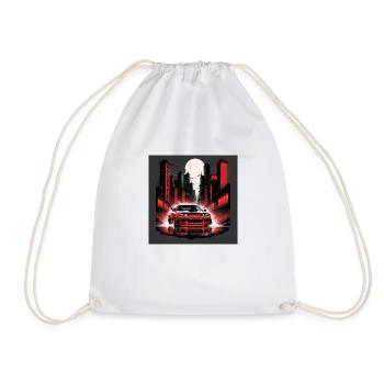 JDM Sportcar Tuning City Drift Cadeau Voiture - Sac de sport léger - blanc - Devant