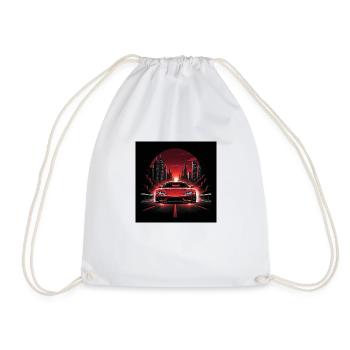JDM Sportcar Tuning City Drift Cadeau Voiture - Sac de sport léger - blanc - Devant