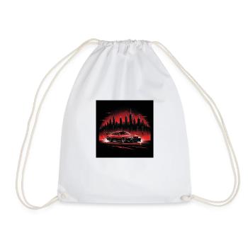 JDM Sportcar Tuning City Drift Cadeau Voiture - Sac de sport léger - blanc - Devant