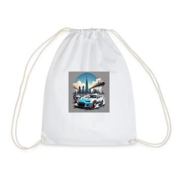 JDM Sportcar tuning Ville Highway Drift Cadeau - Sac de sport léger - blanc - Devant