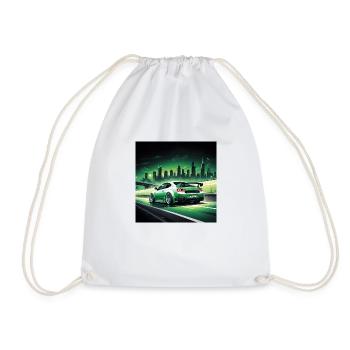 JDM Sportcar Tuning City Drift Cadeau Voiture - Sac de sport léger - blanc - Devant
